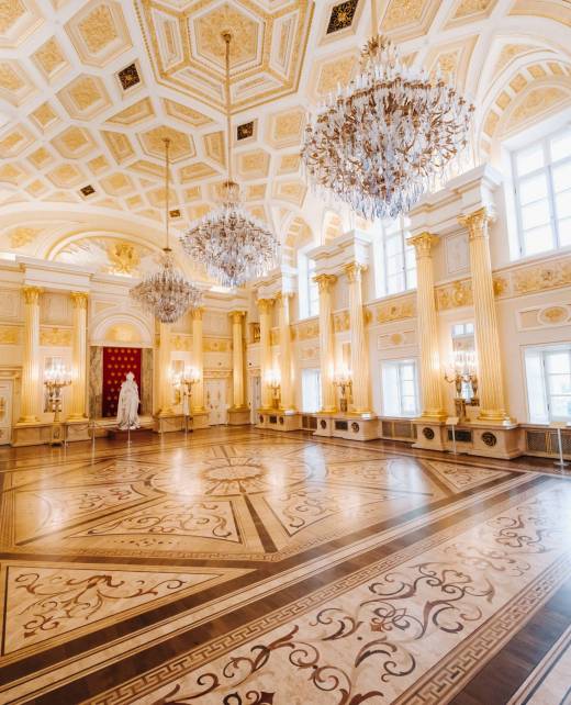 Grand Palace in Tsaritsyno in summer, Russia. Tsaritsyno Park is one of the main tourist attractions in Moscow. Beautiful scenic view of the old Tsaritsyn complex in summer.